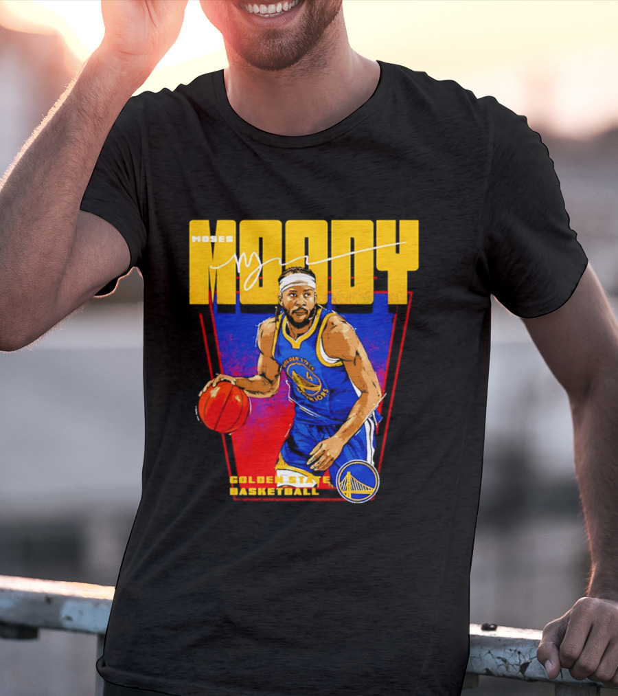Moses Moody Golden State Warriors Basketball T-Shirt