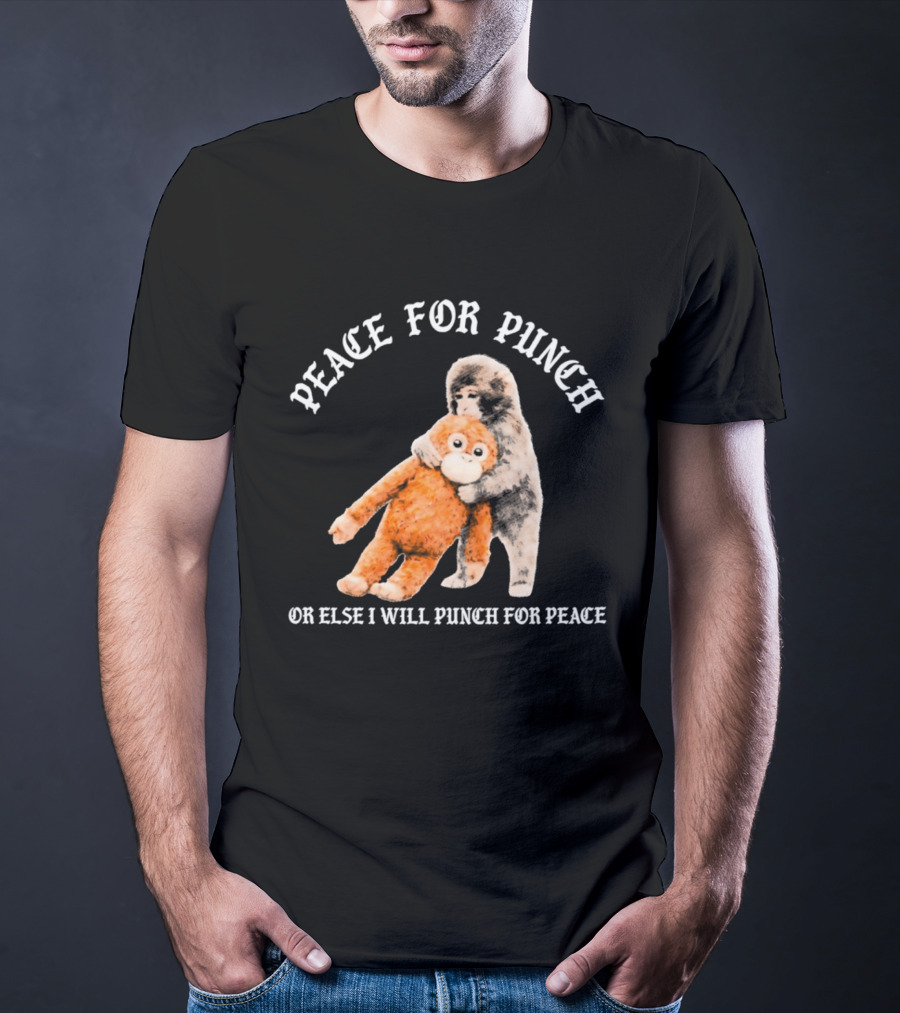 Peace For Punch Or Else I Will Punch For Peace Orangutan T-Shirt