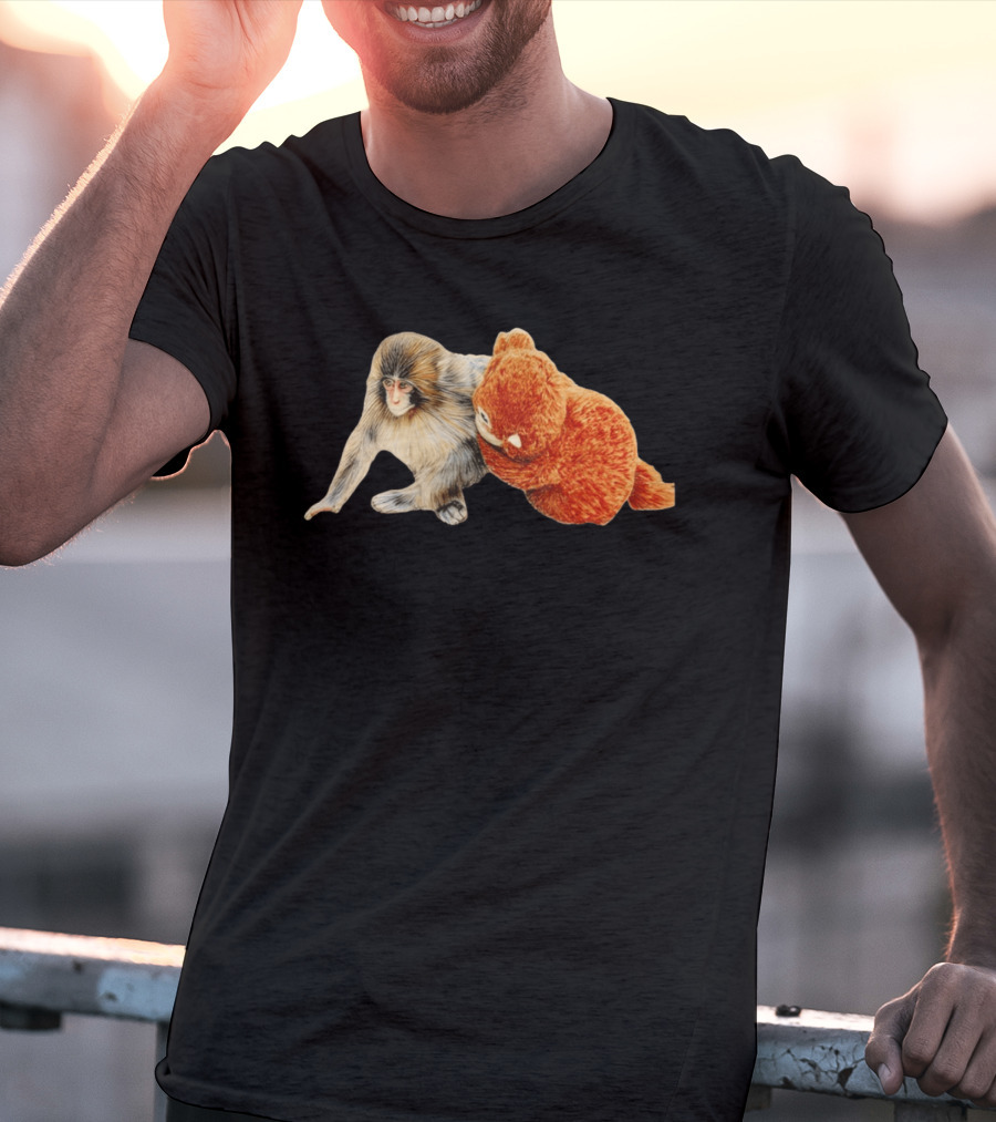 Lonely Punch Baby Monkey Duo T-Shirt