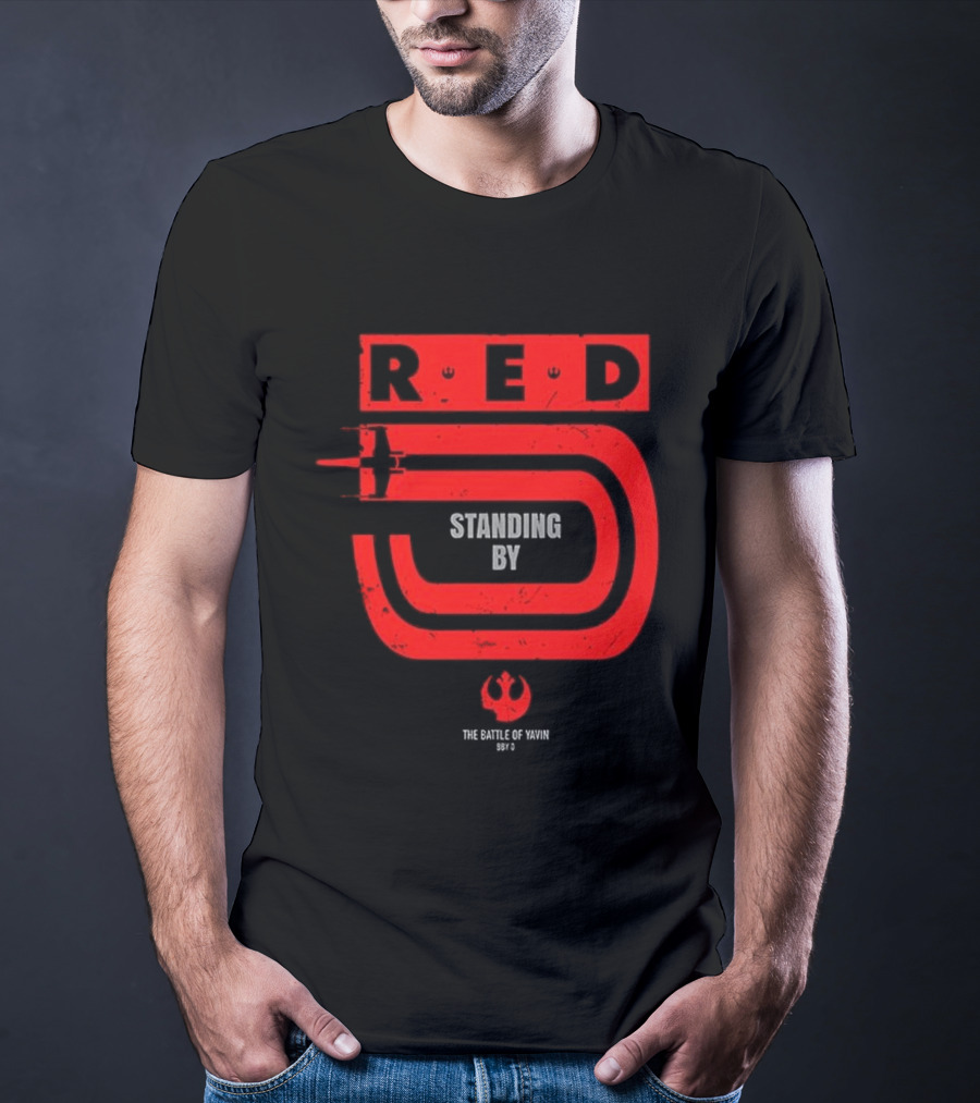 Red 5 Standing By The Battle Of Yavin Star Wars T-Shirt