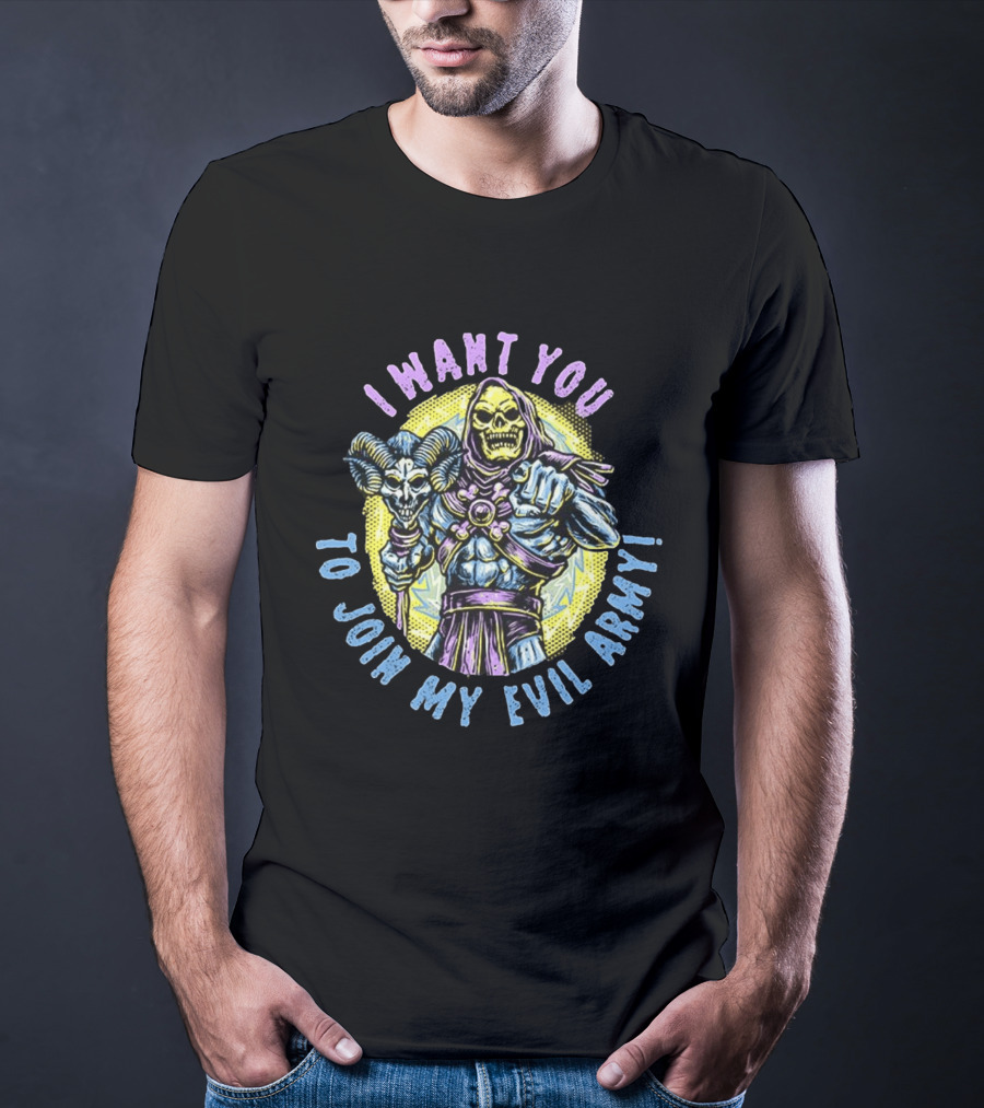 Skeletor I Want You To Join My Evil Army Masters Of The Universe T-Shirt