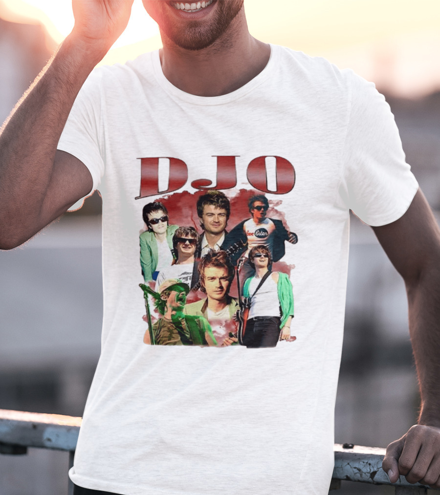 DJO Bootleg Vintage Retro Music Collage T-Shirt