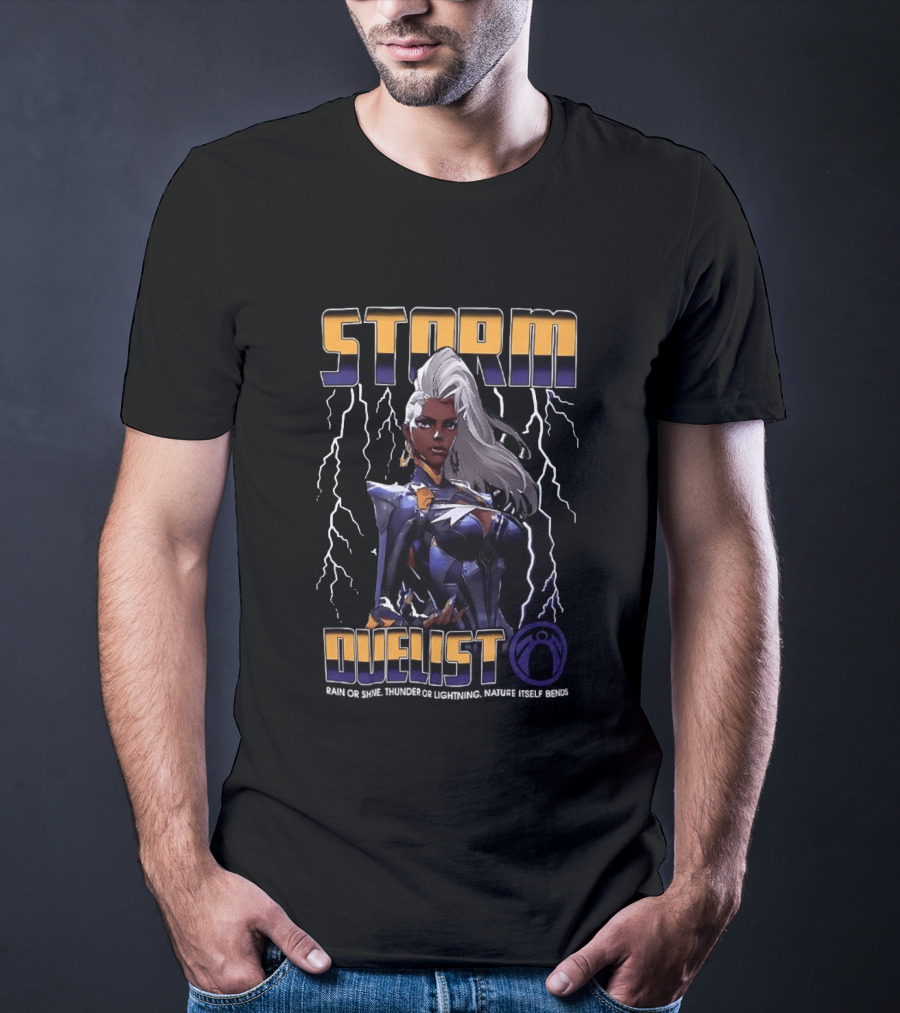Storm Duelist Rain Or Shine Thunder Or Lightning Nature Itself Bends T-Shirt