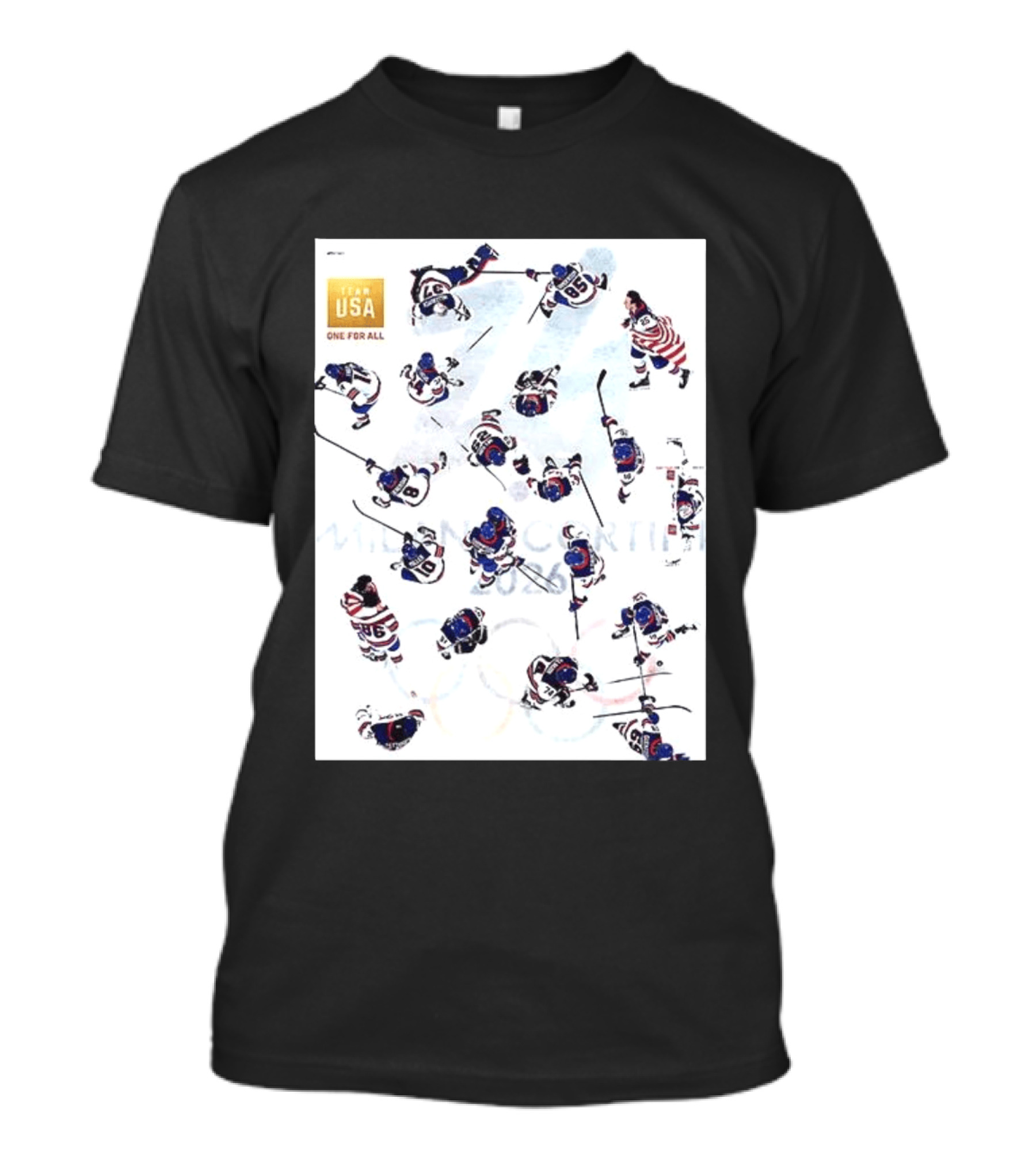 Team USA One For All Ice Hockey Uniforms T-Shirt