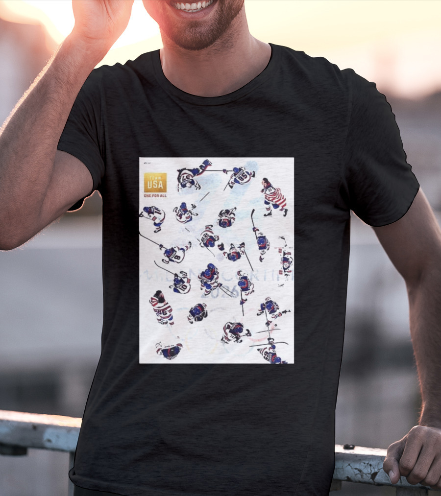 Team USA One For All Ice Hockey Uniforms T-Shirt