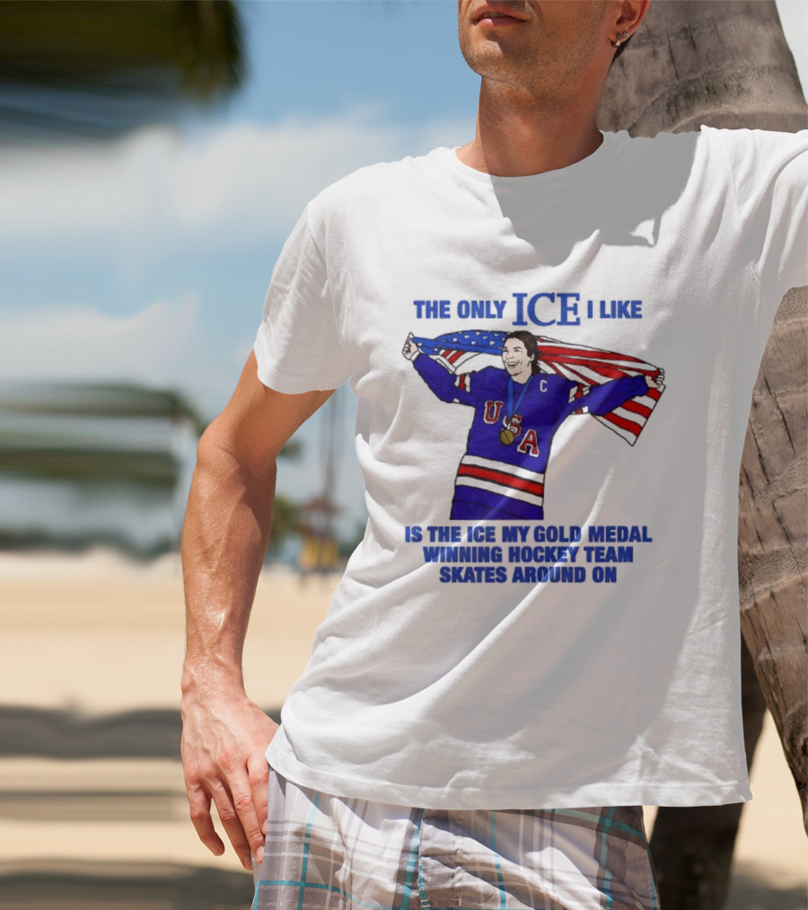Hilary Knight USA Hockey Gold Medal Winner The Only Ice I Like T-Shirt