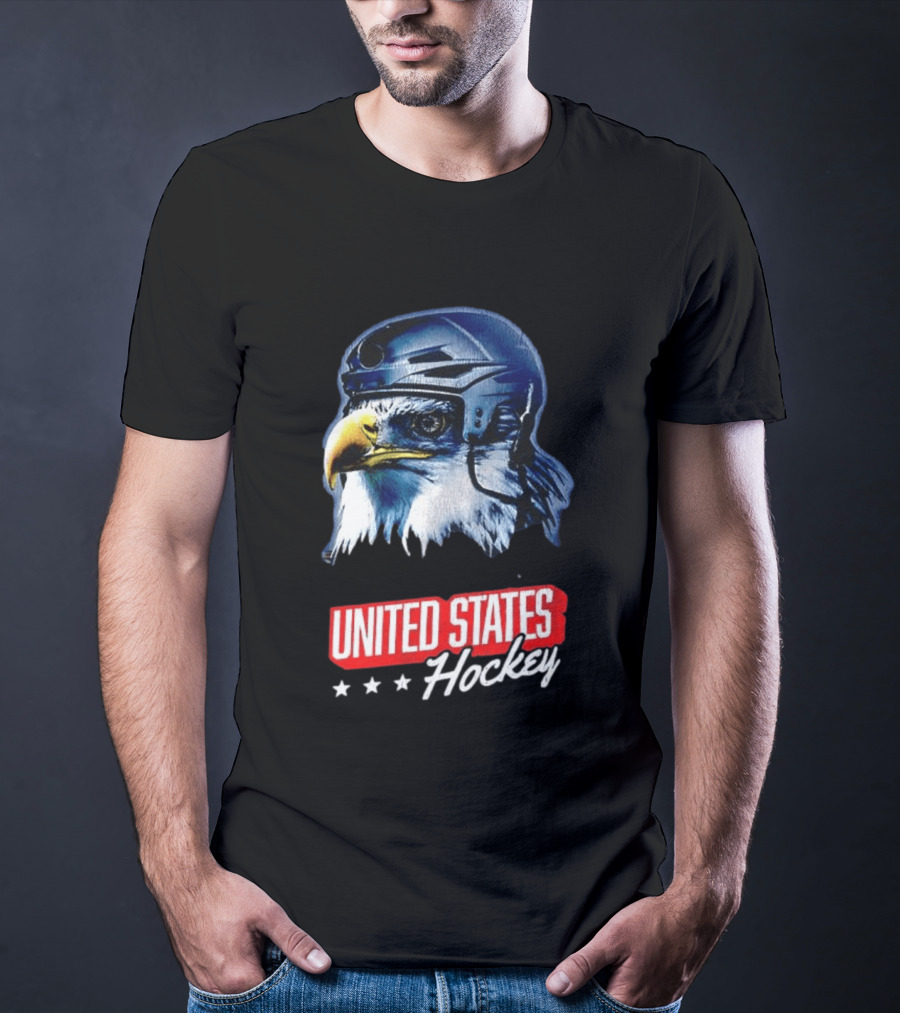 United States Hockey Eagle Milano Cortina 2026 Winter Olympics T-Shirt