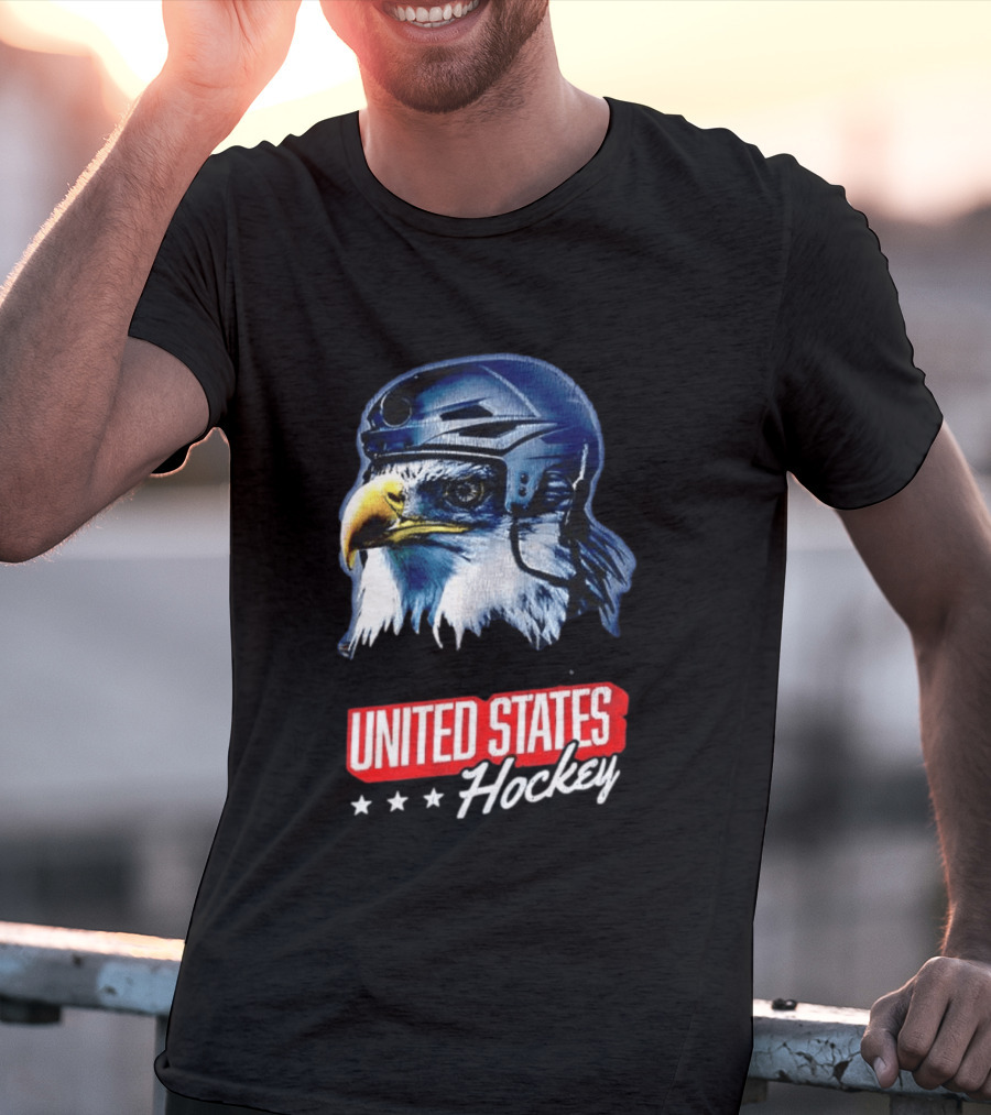 United States Hockey Eagle Milano Cortina 2026 Winter Olympics T-Shirt