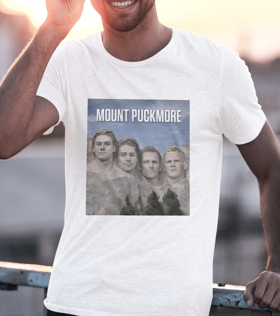 Mount Puckmore USA Hockey Champs Iconic Faces T-Shirt