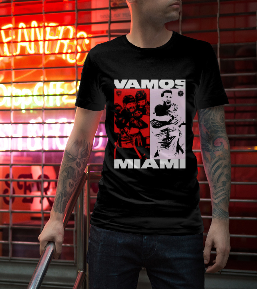 Vamos Miami Soccer Team Celebration Iconic Moments T-Shirt