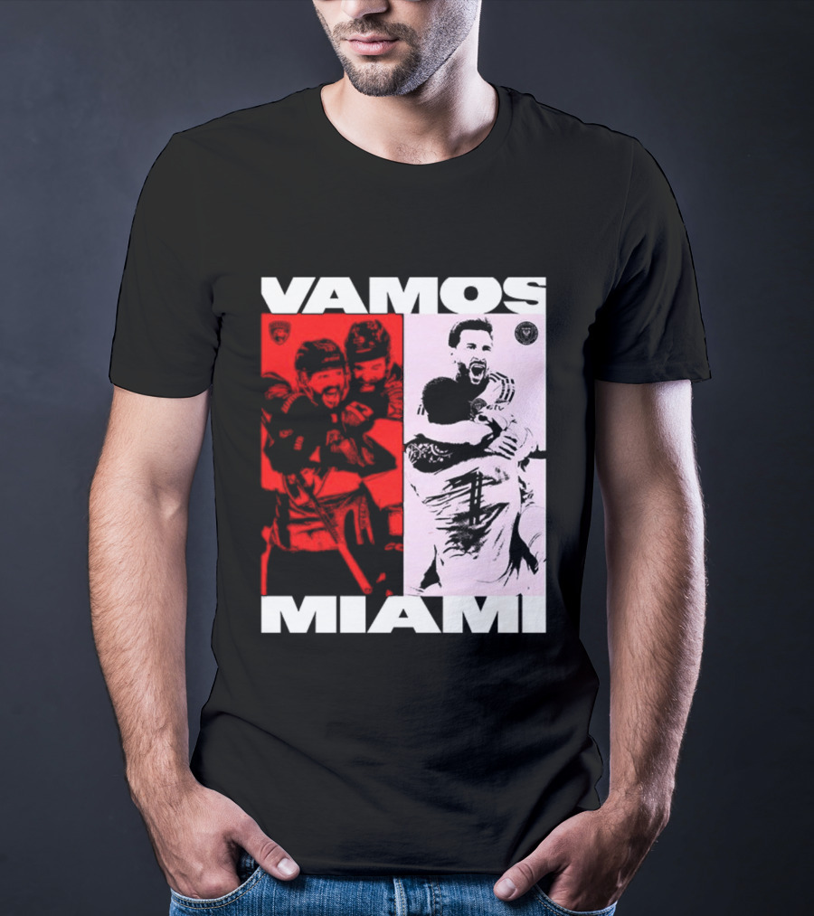 Vamos Miami Soccer Team Celebration Iconic Moments T-Shirt