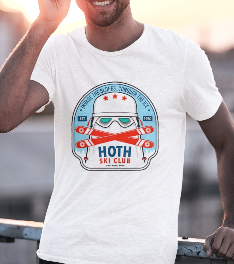 Stormtrooper Hoth Ski Club Invade The Slopes Conquer The Ice EST 1980 T-Shirt