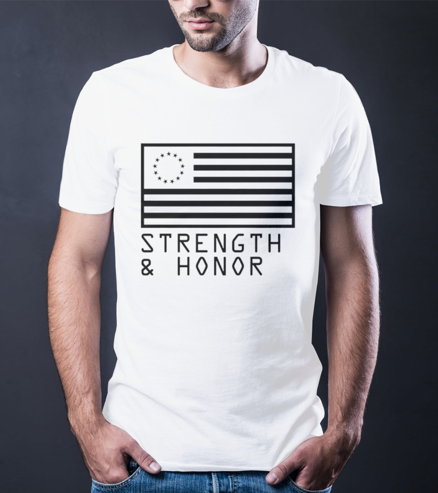 Strength & Honor Betsy Ross USA Flag T-Shirt