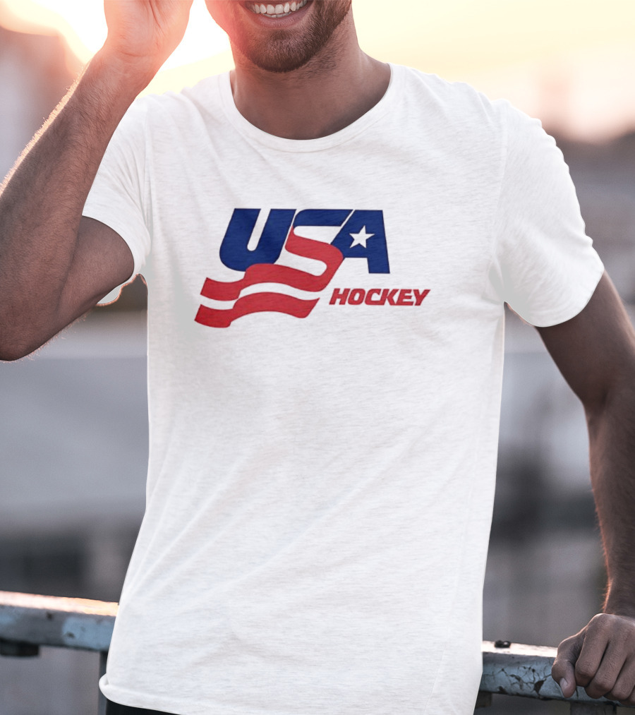 USA Hockey Flag Team Ice T-Shirt