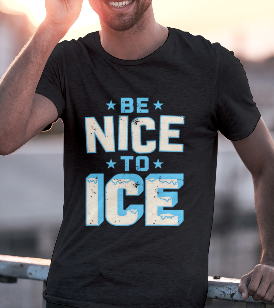 Be Nice To Ice Snowflake Star T-Shirt