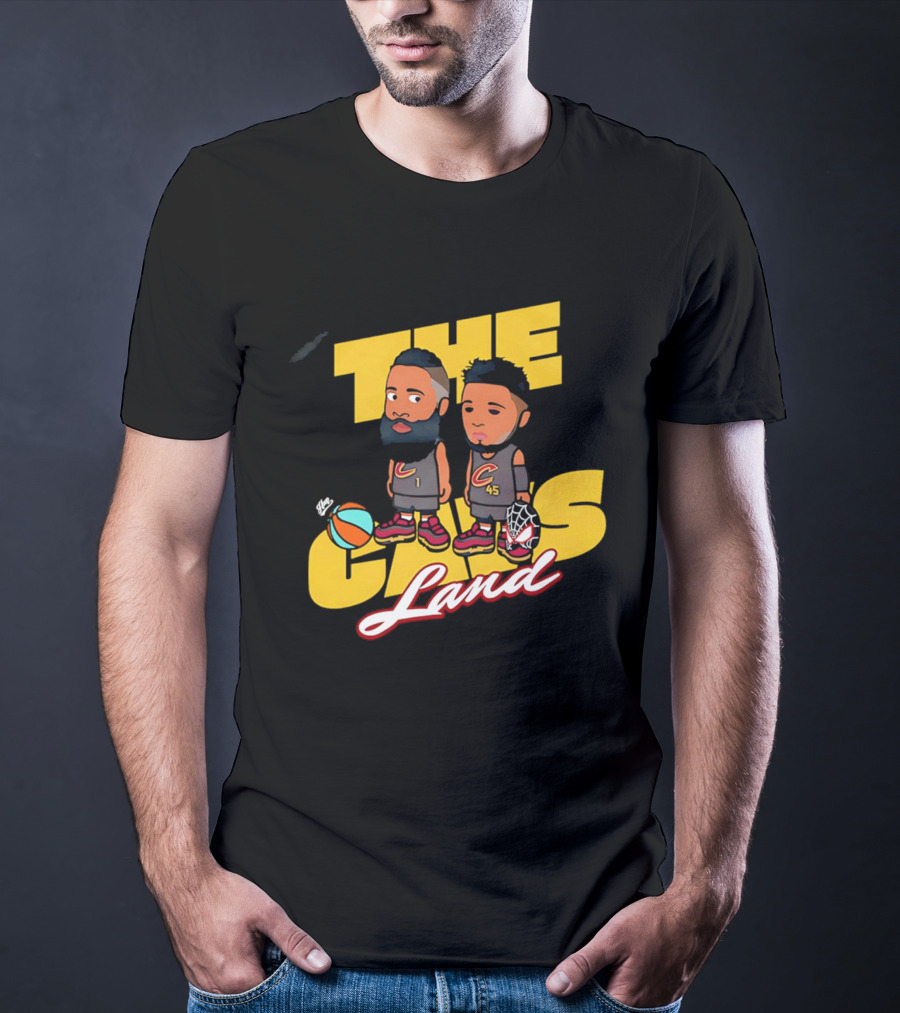 The Cavs Land Cleveland Cavaliers Cartoon Beard Spida T-Shirt