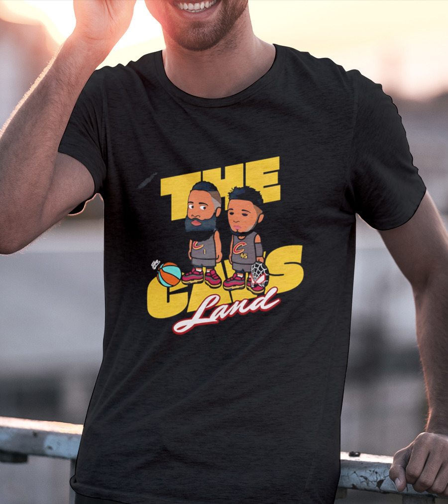 The Cavs Land Cleveland Cavaliers Cartoon Beard Spida T-Shirt