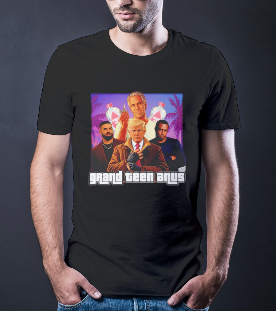 Donald Trump And Jeffrey Epstein Grand Teen Anus Political T-Shirt