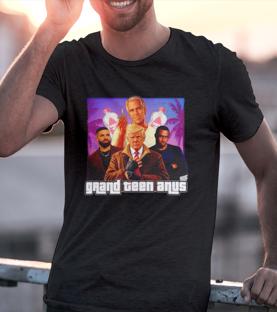 Donald Trump And Jeffrey Epstein Grand Teen Anus Political T-Shirt