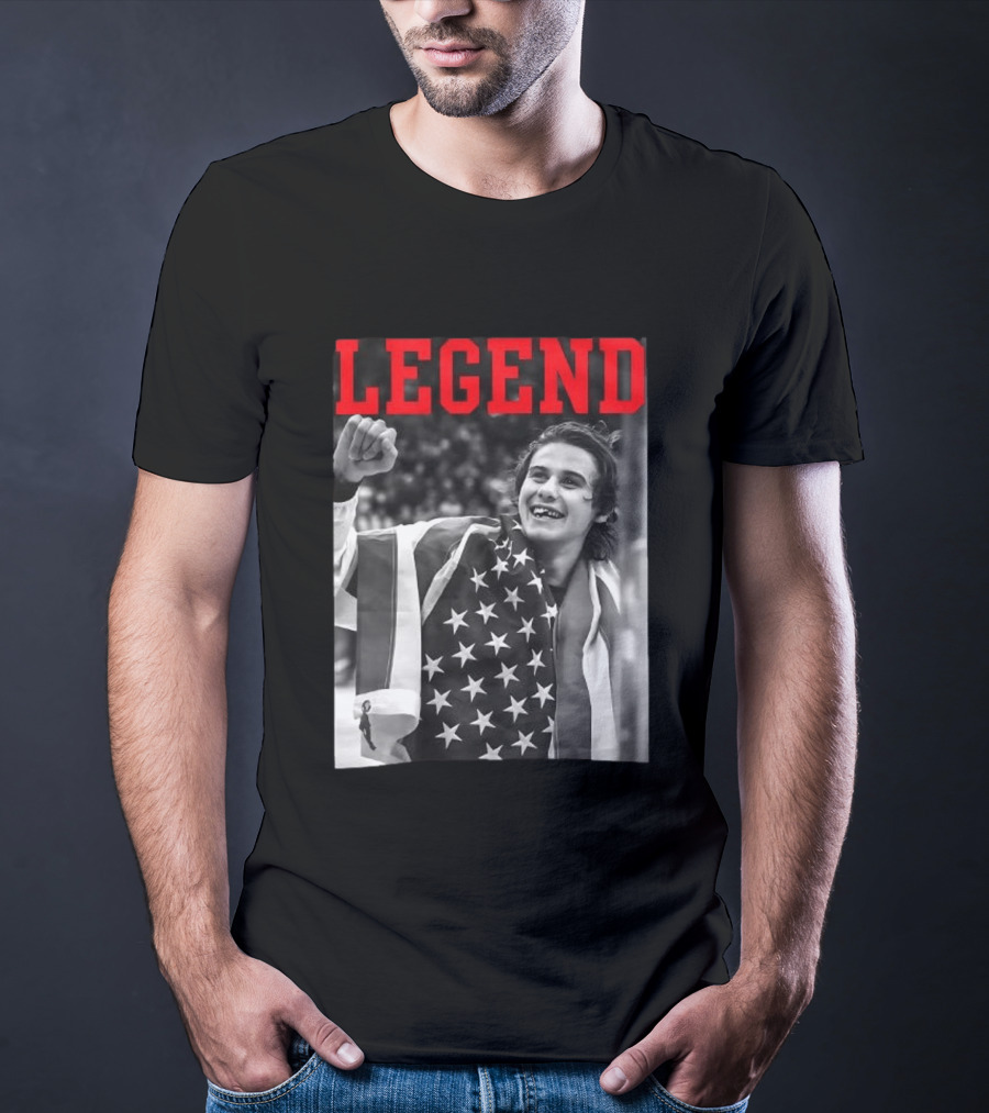 Jack Hughes USA Legend Olympic Gold Medal Hockey T-Shirt