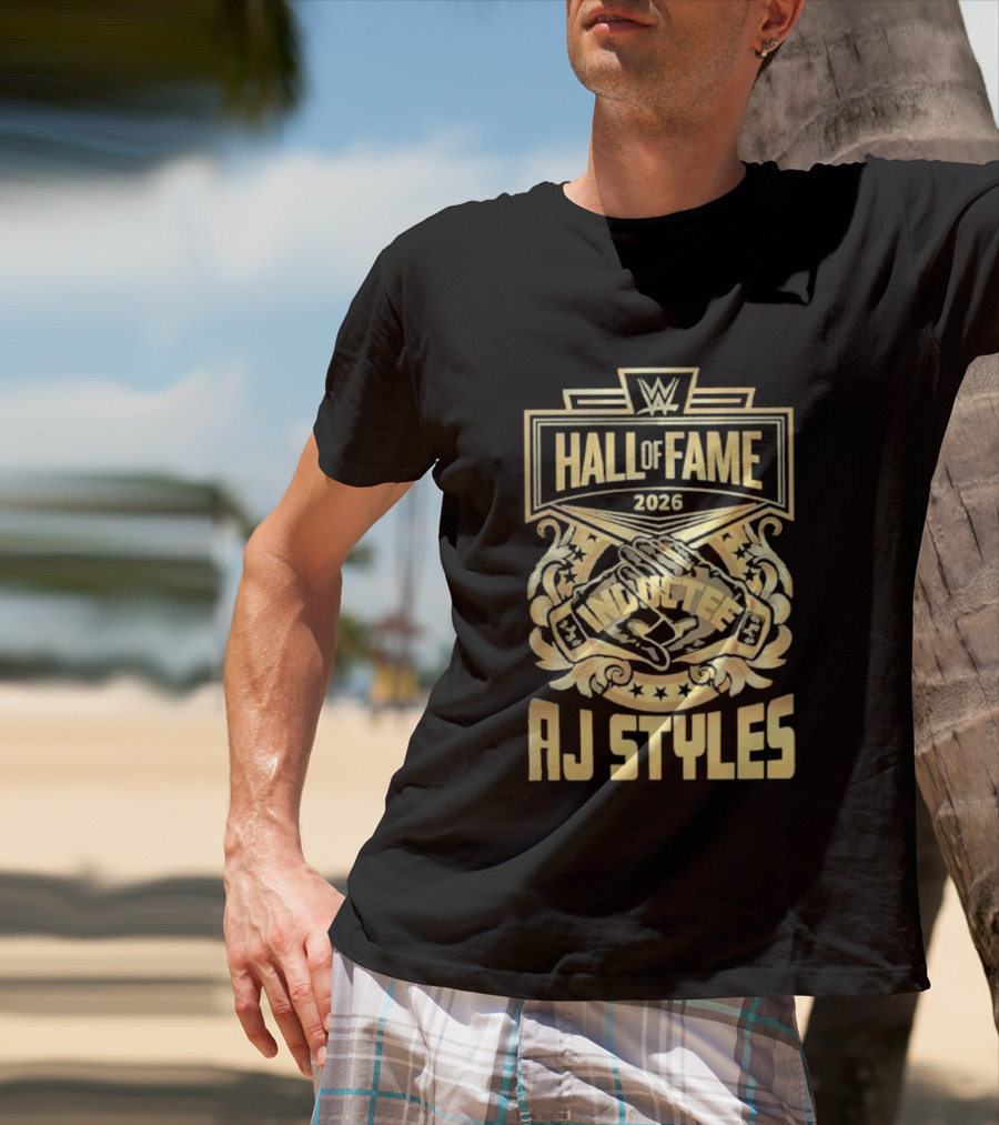 AJ Styles WWE Hall Of Fame 2026 Phenomenal Induction T-Shirt