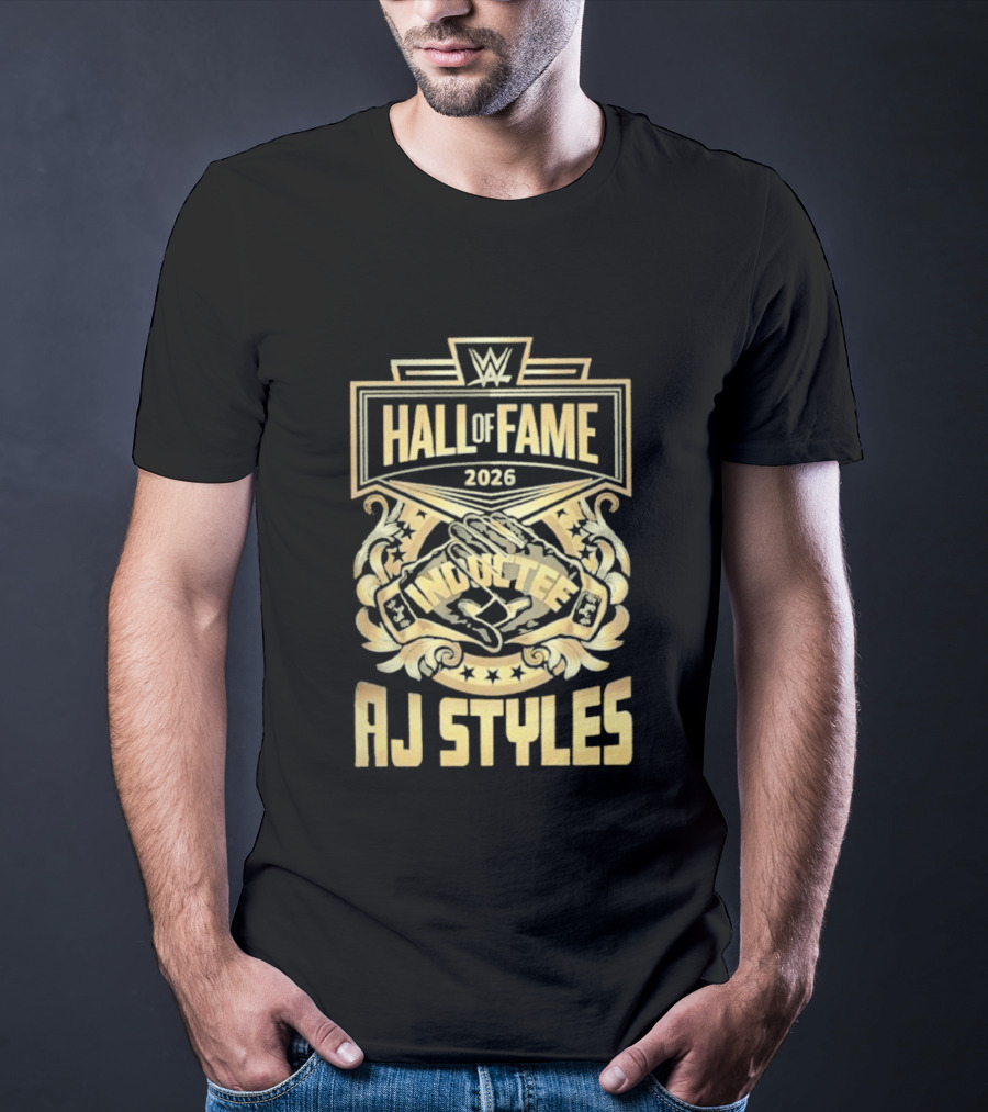 AJ Styles WWE Hall Of Fame 2026 Phenomenal Induction T-Shirt