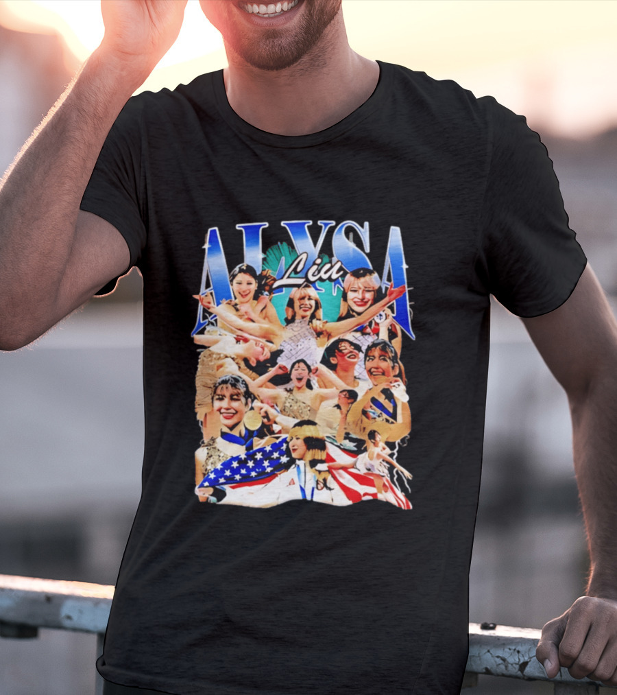 Alysa Liu Celebratory Figure Skating Moments Montage 2026 T-Shirt