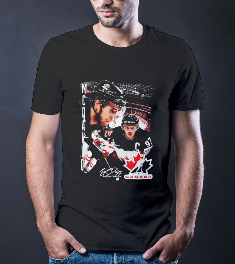 Connor McDavid Canada Hockey Maple Leaf C97 T-Shirt