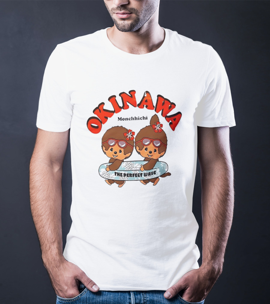 Okinawa Monchhichi Perfect Wave Surfing Duo T-Shirt