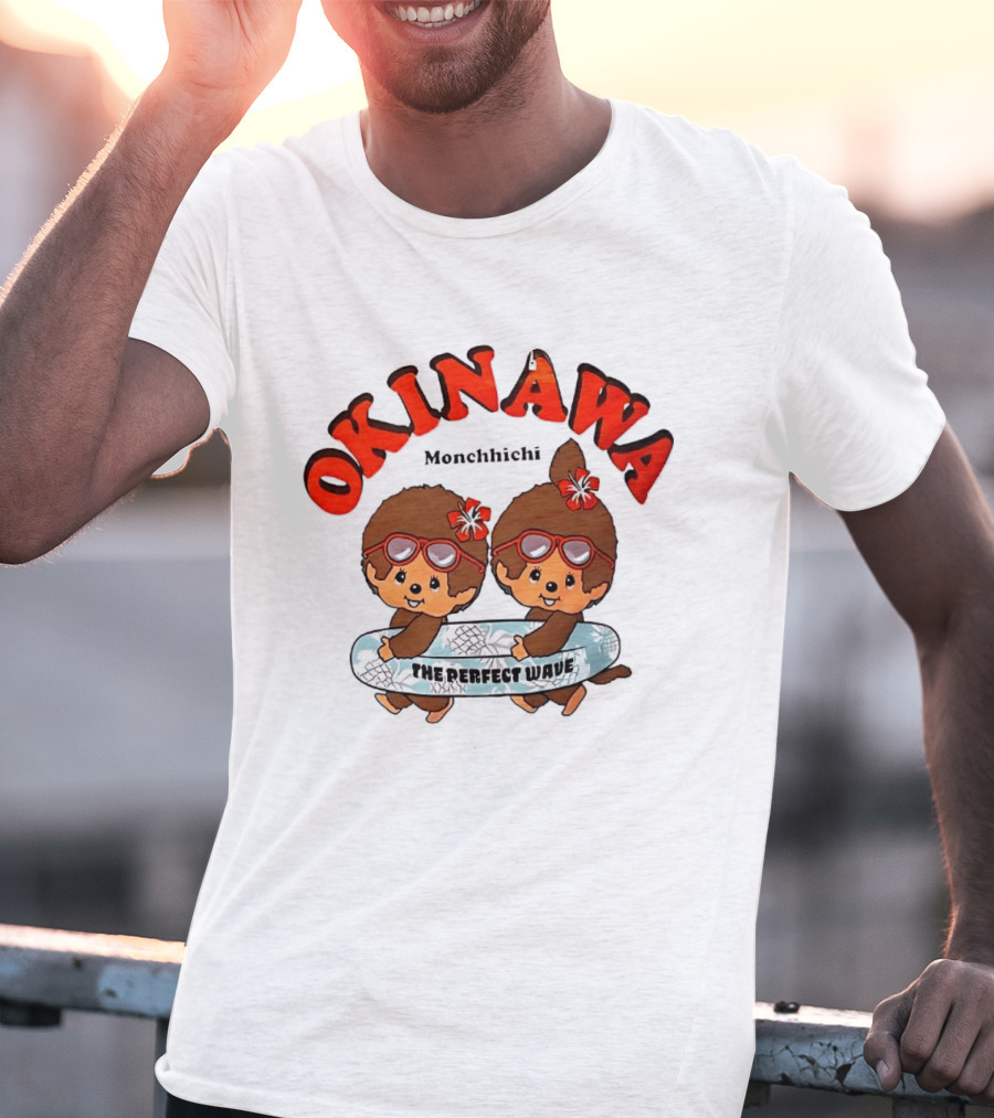 Okinawa Monchhichi Perfect Wave Surfing Duo T-Shirt