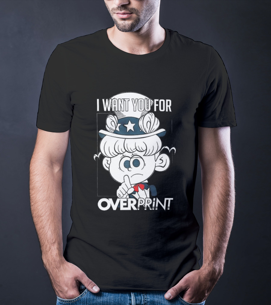 I Want You For Over Print Uncle Pig America T-Shirt