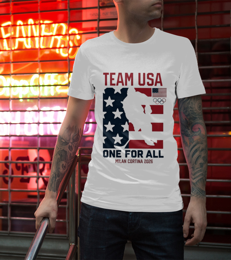 Team USA One For All Milan Cortina 2026 Winter Olympics T-Shirt