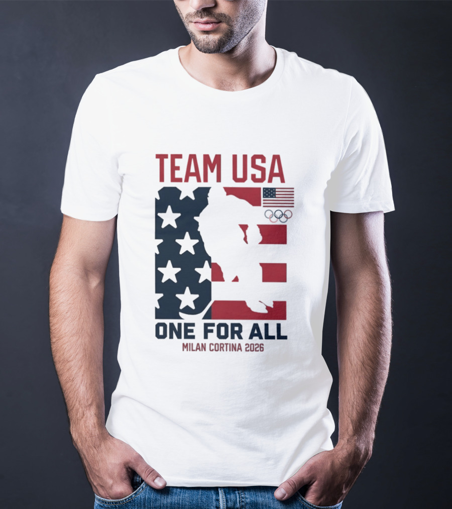 Team USA One For All Milan Cortina 2026 Winter Olympics T-Shirt
