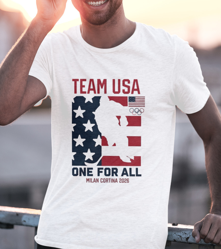 Team USA One For All Milan Cortina 2026 Winter Olympics T-Shirt