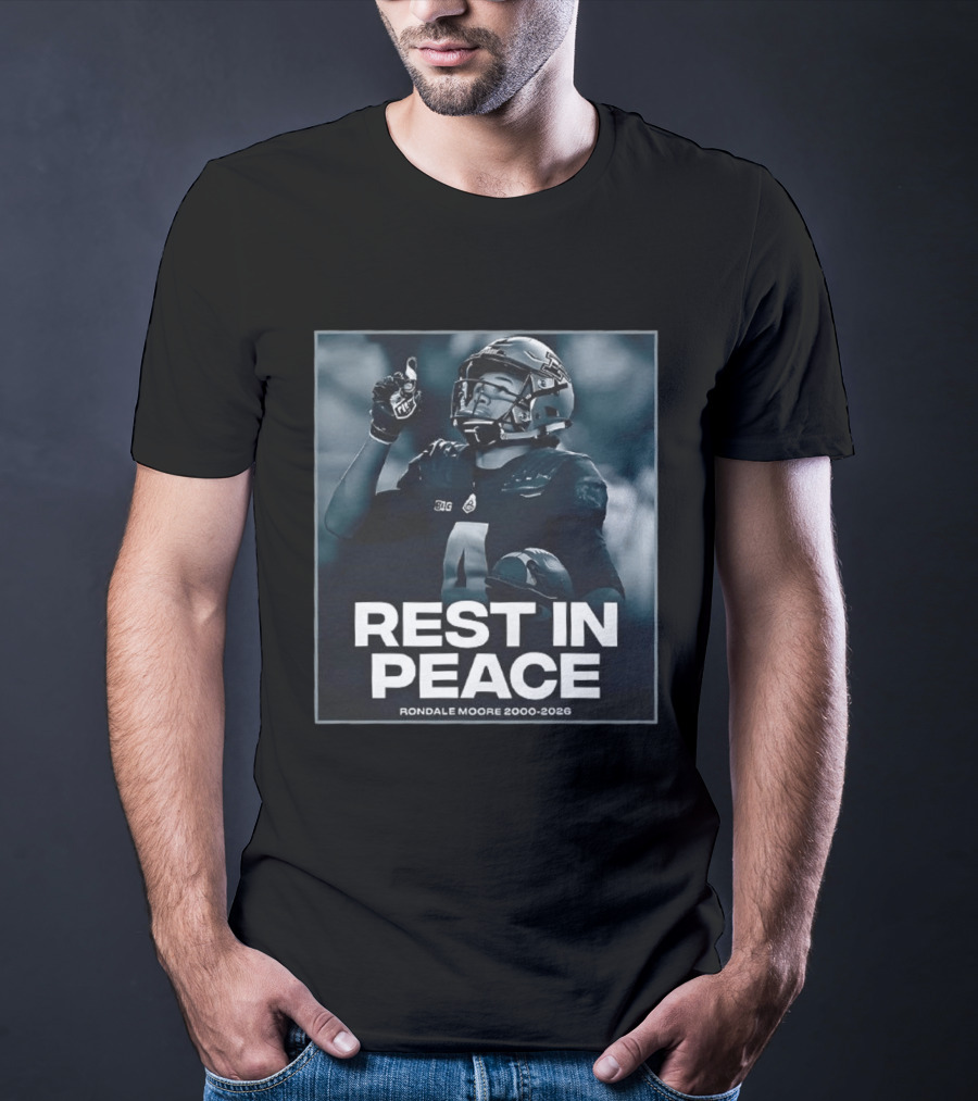 Rondale Moore Rest In Peace Tribute 2000 2026 Football Memorial T-Shirt
