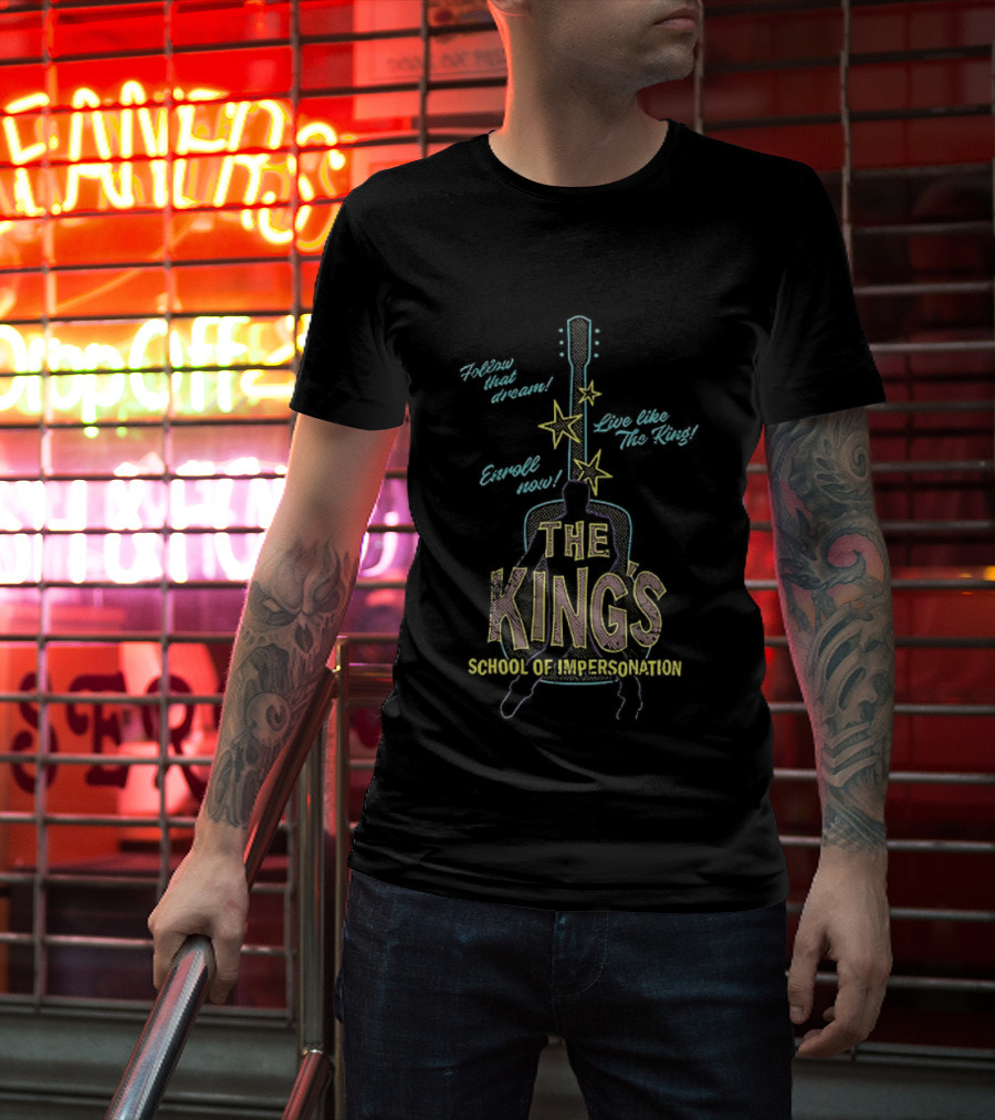 The Kings School Of Impersonation With Guitar And Stars T-Shirt
