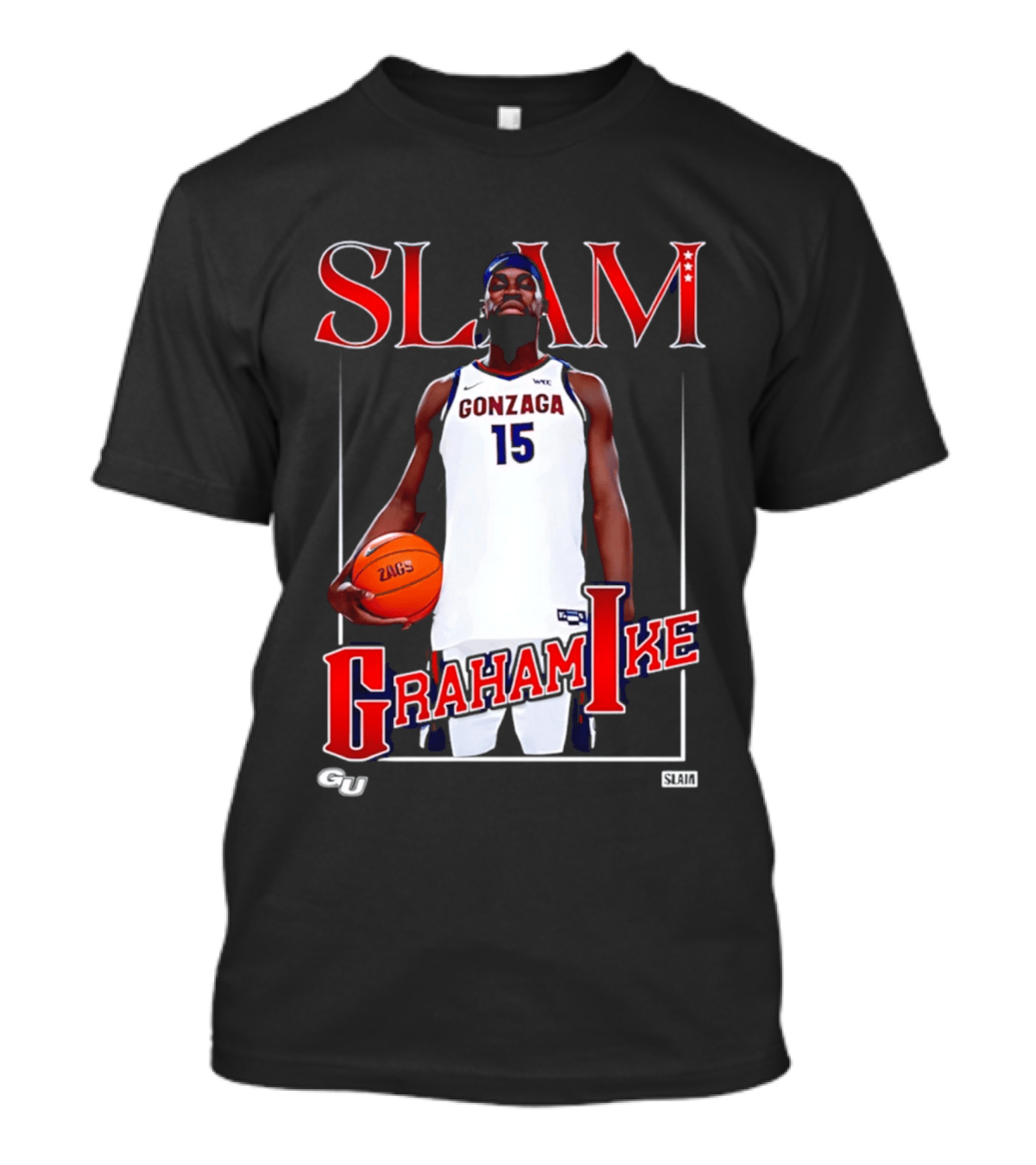 Graham Ike Gonzaga Bulldogs Slam Basketball 15 T-Shirt
