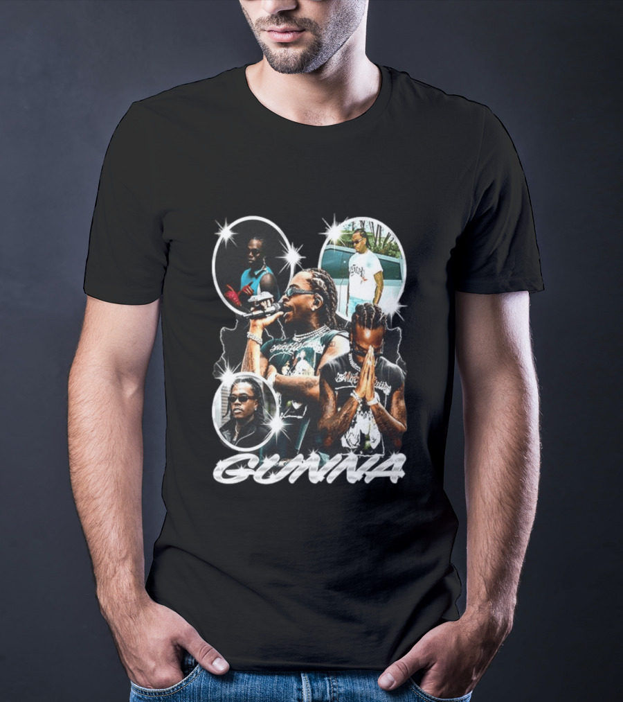 Gunna Rapper Collage With Graphic Styles And Poses T-Shirt