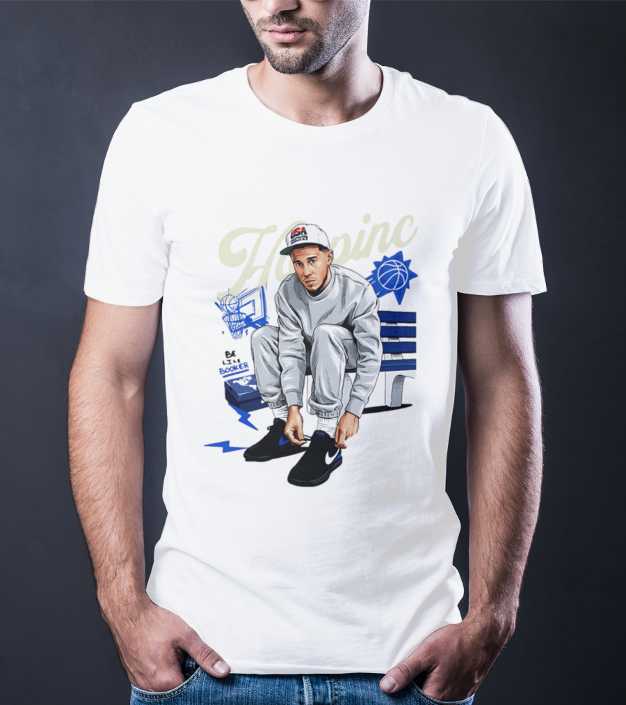 Hooping USA Basketball Player Be Like Book Bench Sneakers T-Shirt