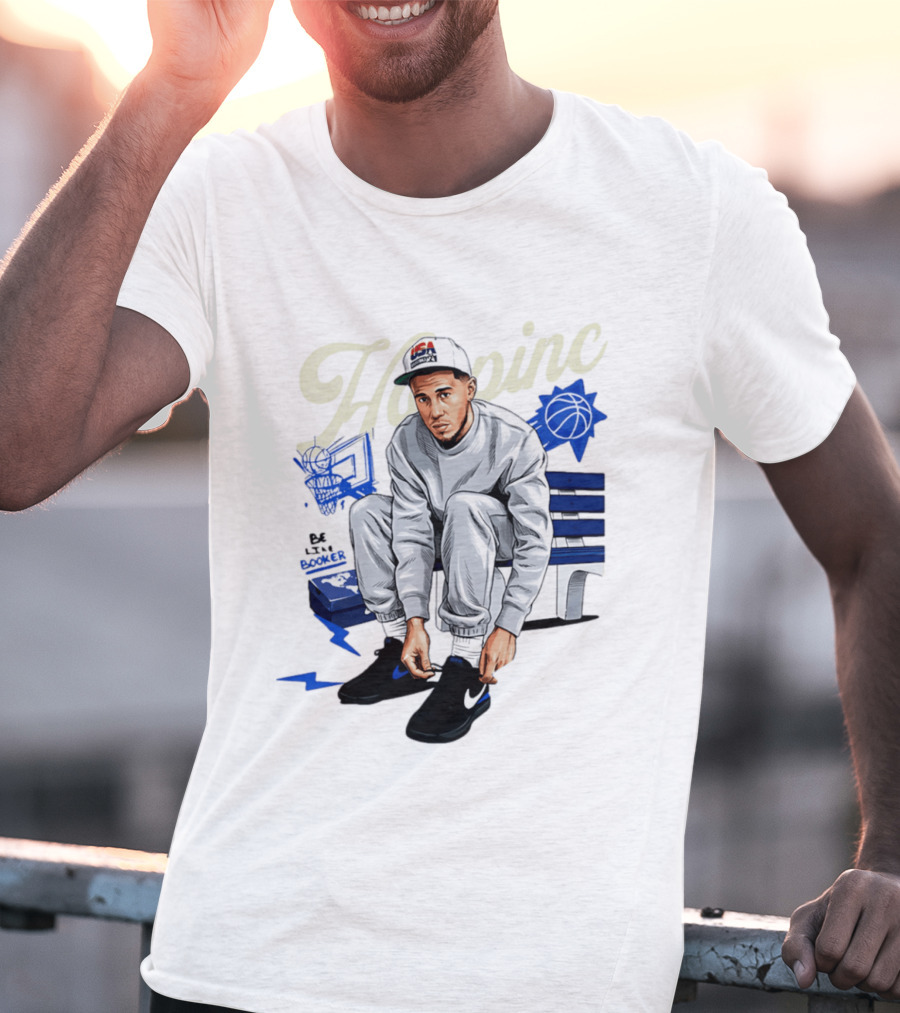 Hooping USA Basketball Player Be Like Book Bench Sneakers T-Shirt