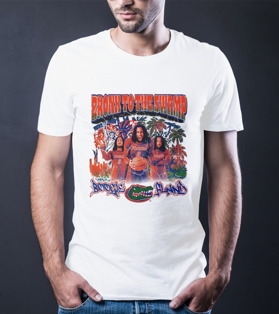 Bronx To The Swamp Boogie Fland Florida Gators Basketball T-Shirt