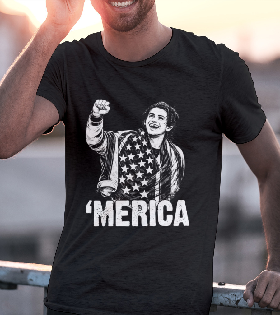 Jack Hughes Merica 2026 Olympic Gold Medal Team USA Hockey T-Shirt