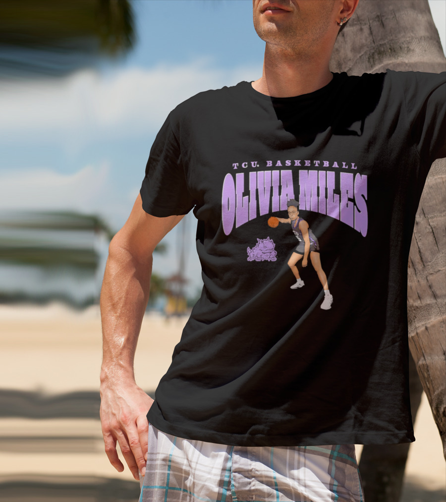 TCU Basketball Olivia Miles Horned Frogs T-Shirt