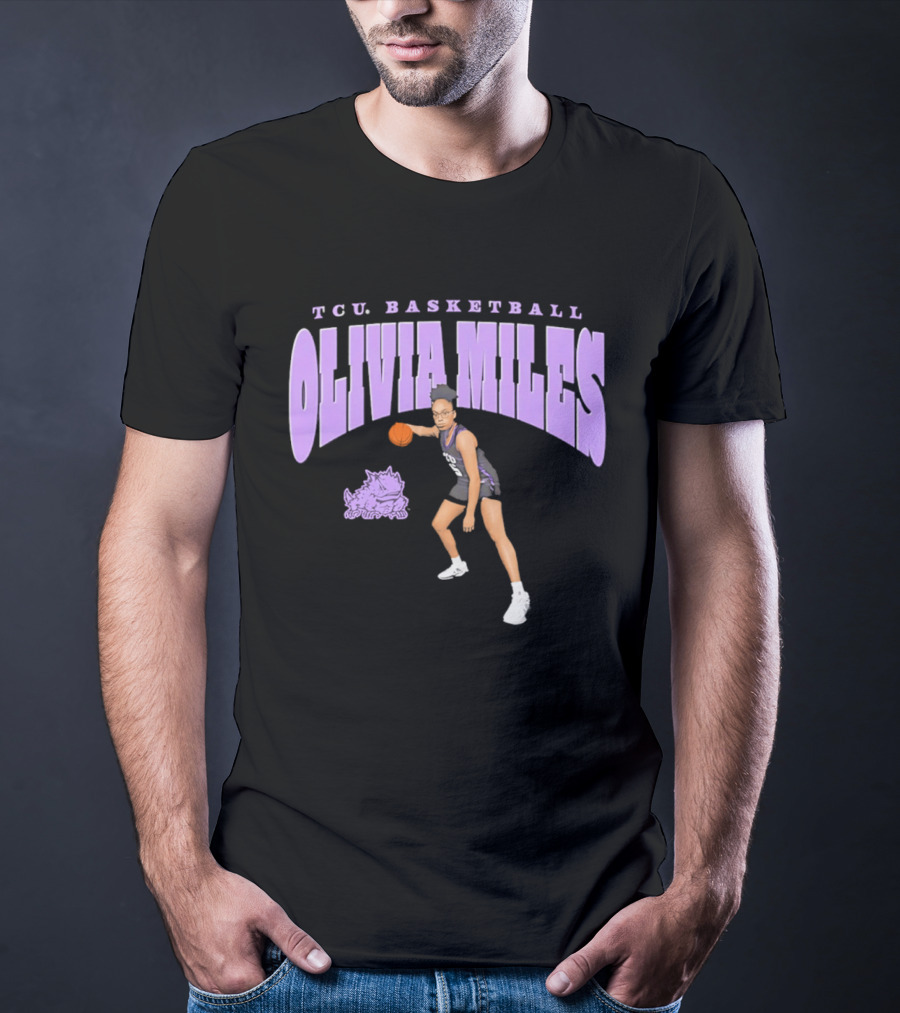 TCU Basketball Olivia Miles Horned Frogs T-Shirt