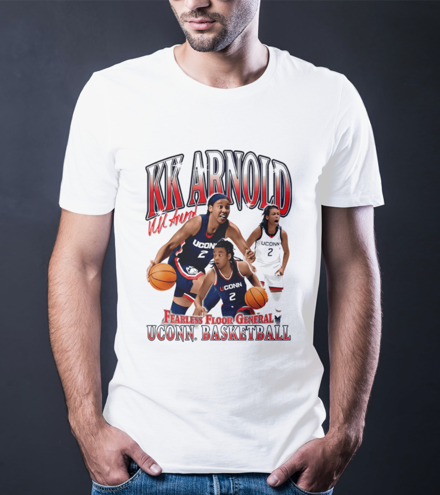 KK Arnold UConn Basketball Fearless Floor General T-Shirt