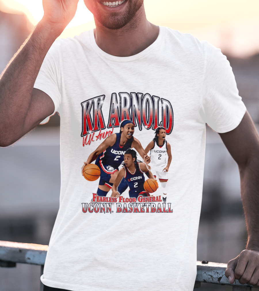 KK Arnold UConn Basketball Fearless Floor General T-Shirt