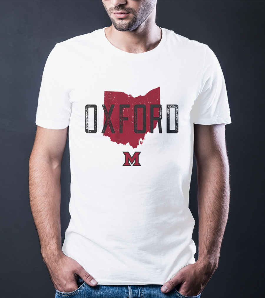 Miami RedHawks Oxford Ohio State M Logo 2026 T-Shirt