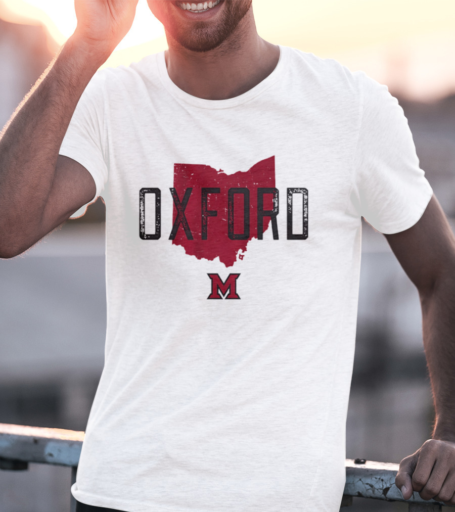 Miami RedHawks Oxford Ohio State M Logo 2026 T-Shirt