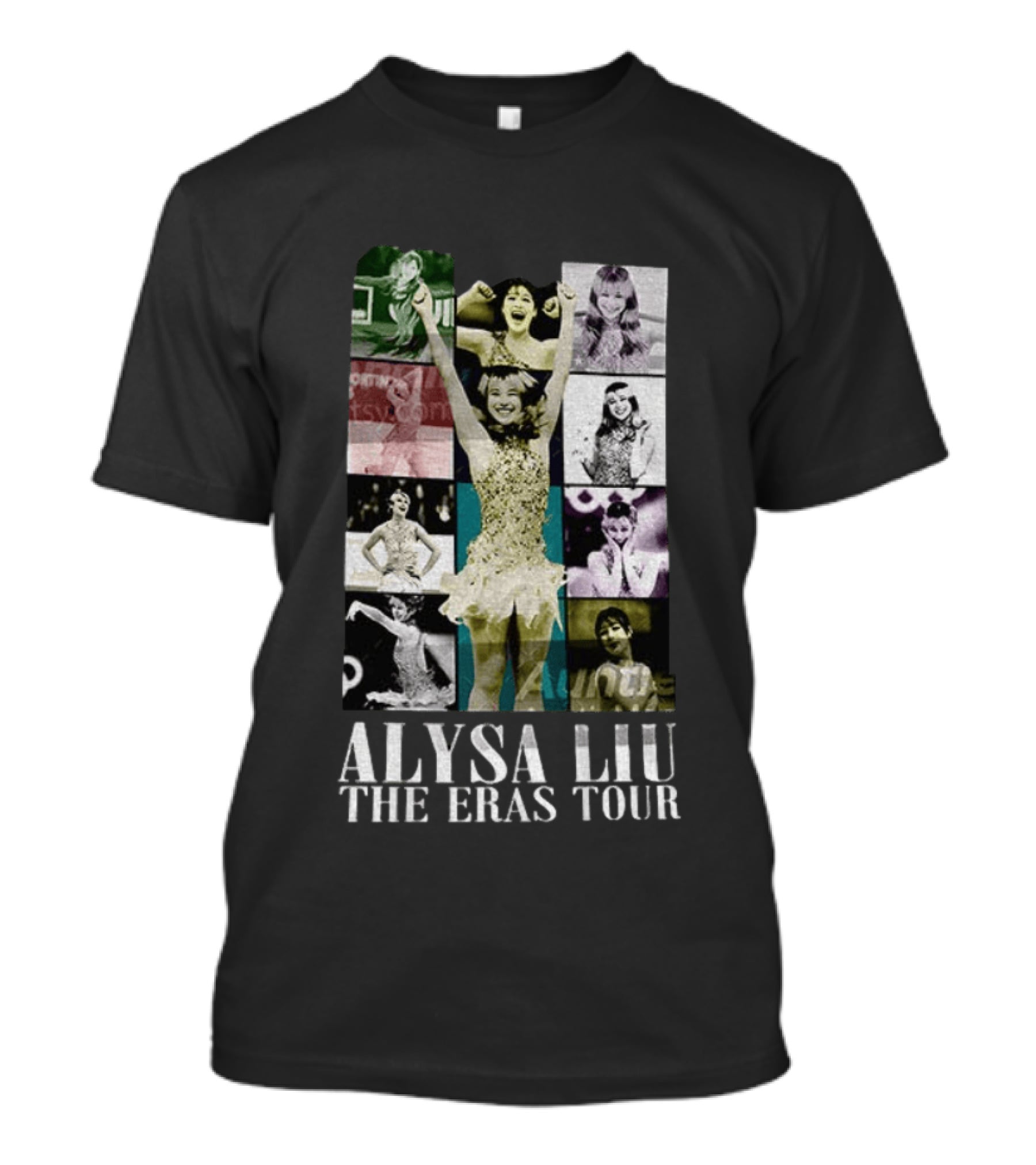 Alysa Liu The Eras Tour Ice Skating Athlete Collage Vintage Winter Olympic T-Shirt