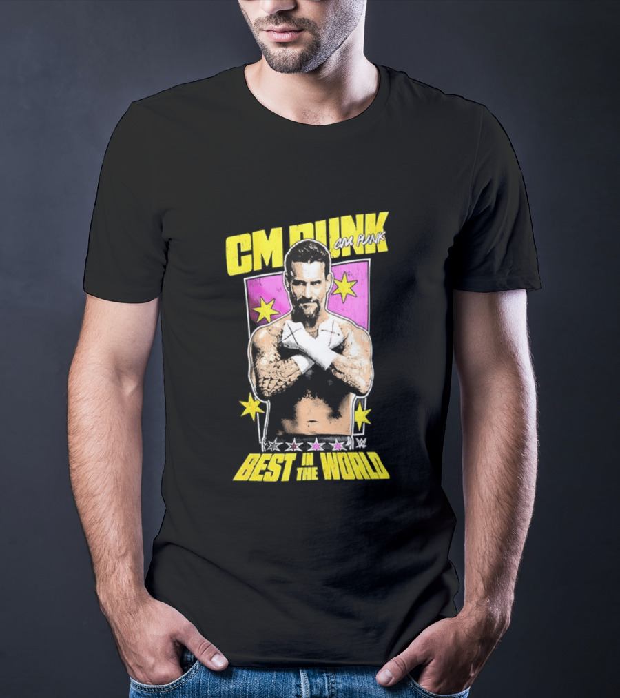 CM Punk Best In The World 2026 Stars And Pose T-Shirt
